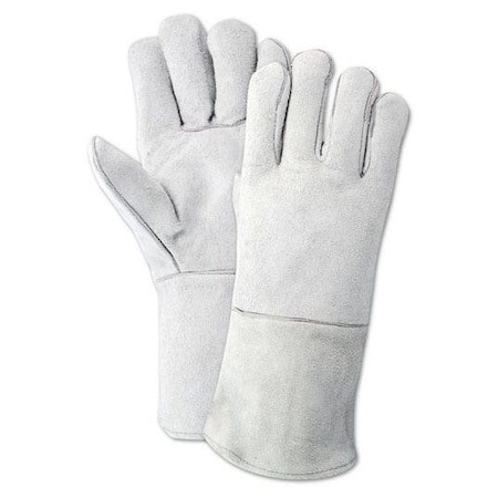 Magid WeldPro Side Split Cow Leather Welding Gloves, 12PK T1755